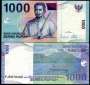 INDONESIA P141 1000 RUPIAH 2000/2007 FE BARCO VULCÃO